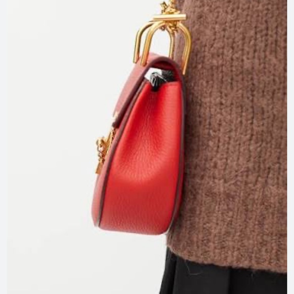 Chloé red mini Drew crossbody bag - Picture 16 of 16